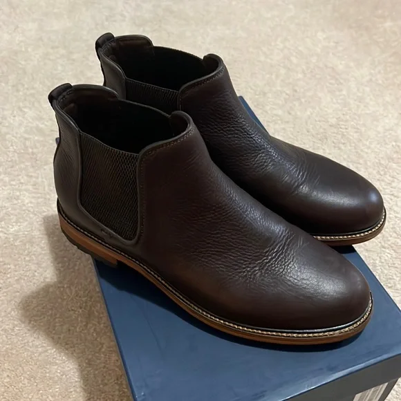 Warfield & Grand Men’s Dark Brown Boot warfield-and-grand-cap-toe-  main image 2